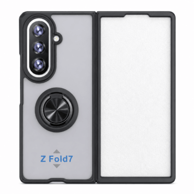Funda con Anillo Integrado para Samsung Z FOLD 7 - Negro