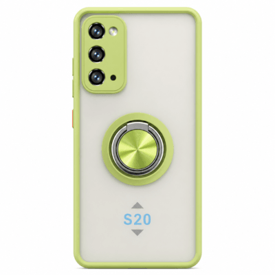 Funda con Anillo Integrado para Samsung S20 - Verde