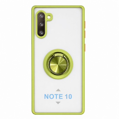 Funda con Anillo Integrado para Samsung NOTE 10 - Verde