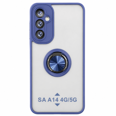 Funda con Anillo Integrado para Samsung A14 - Azul