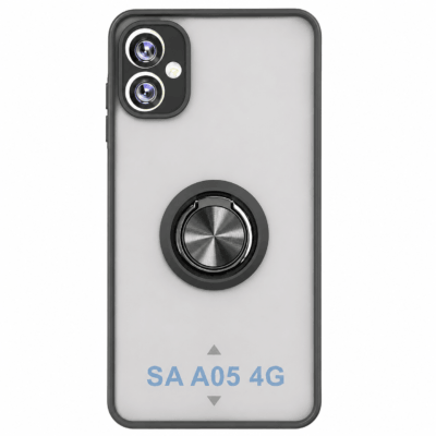 Funda con Anillo Integrado para Samsung A05 - Negro