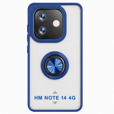 Funda con Anillo Integrado para Xiaomi Redmi Note 14 4G - Azul