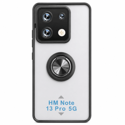 Funda con Anillo Integrado para Xiaomi Redmi Note 13 PRO 5G - Negro