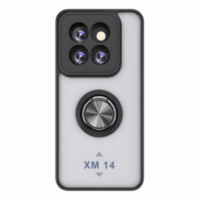 Funda con Anillo Integrado para Xiaomi MI 14 - Negro