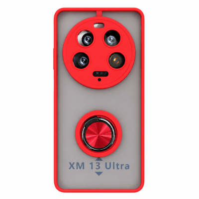 Funda con Anillo Integrado para Xiaomi MI 13 ULTRA - Rojo