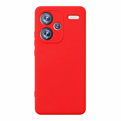 Funda de Silicona con Protección de Cámara – Antigolpes y Tacto Suave para Xiaomi Redmi Note 13 Pro Plus - Rojo