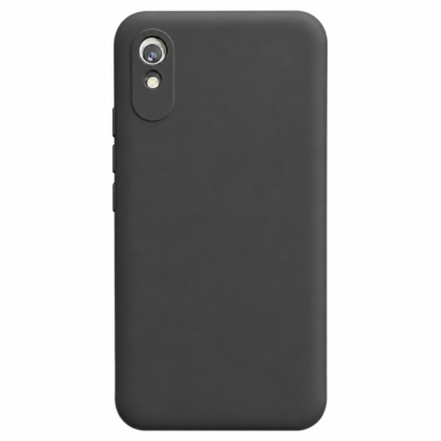 Funda de Silicona con Protección de Cámara – Antigolpes y Tacto Suave para Xiaomi Redmi 9A - Negro