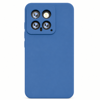 Funda de Silicona con Protección de Cámara – Antigolpes y Tacto Suave para Xiaomi Mi 14 - Azul