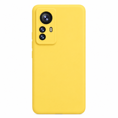 Funda de Silicona con Protección de Cámara – Antigolpes y Tacto Suave para Xiaomi Mi 12 Lite - Amarillo
