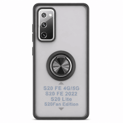 Funda con Anillo Integrado para Samsung S20 FE - Negro