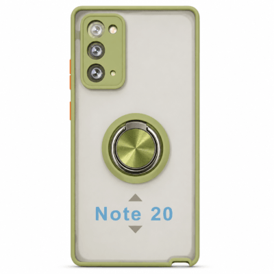 Funda con Anillo Integrado para Samsung NOTE 20 - Verde
