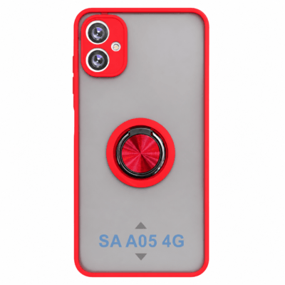 Funda con Anillo Integrado para Samsung A05 - Rojo