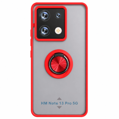 Funda con Anillo Integrado para Xiaomi Redmi Note 13 PRO 5G - Rojo