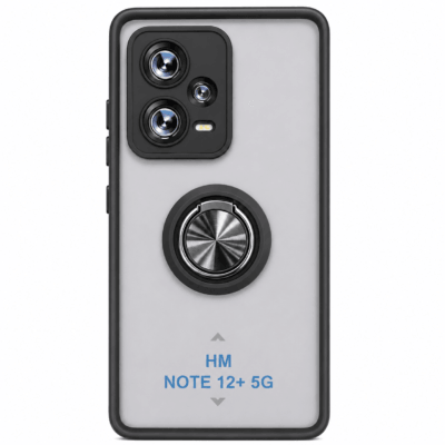 Funda con Anillo Integrado para Xiaomi Redmi Note 12 5G - Negro