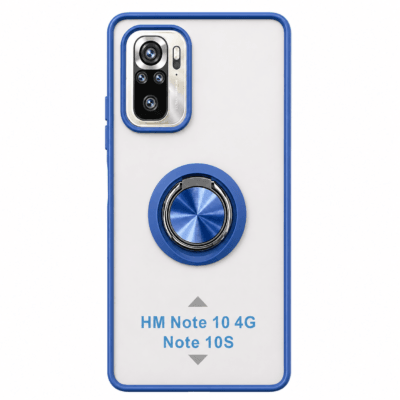 Funda con Anillo Integrado para Xiaomi Redmi Note 10S - Azul
