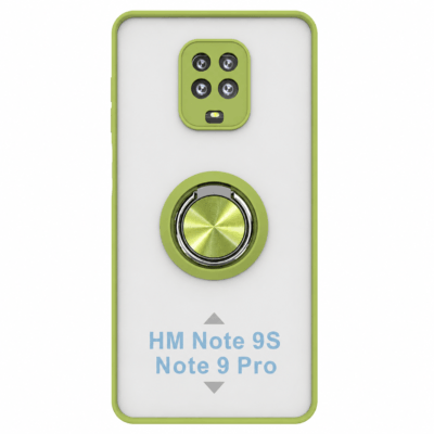 Funda con Anillo Integrado para Xiaomi Redmi Note 9 PRO - Verde
