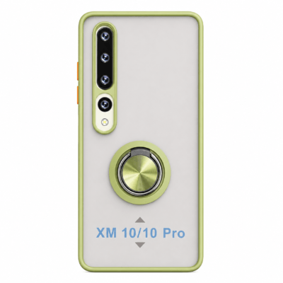 Funda con Anillo Integrado para Xiaomi MI 10 - Verde