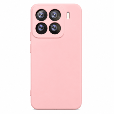 Funda de Silicona con Protección de Cámara – Antigolpes y Tacto Suave para Xiaomi Mi 15 - Rosa