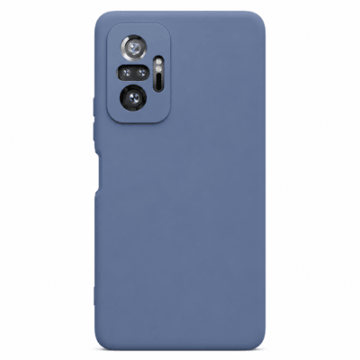 Funda de Silicona con Protección de Cámara – Antigolpes y Tacto Suave para Xiaomi Redmi Note 10 Pro - Azul