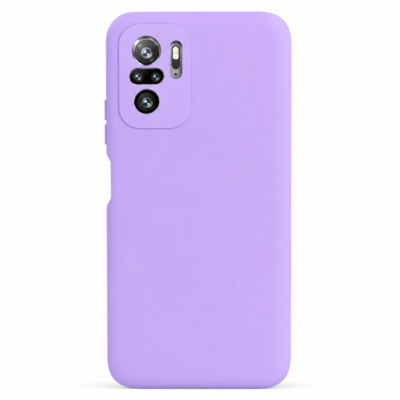 Funda de Silicona con Protección de Cámara – Antigolpes y Tacto Suave para Xiaomi Redmi Note 10 5G - Morado