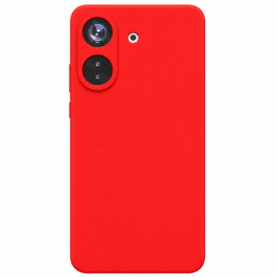Funda de Silicona con Protección de Cámara – Antigolpes y Tacto Suave para Xiaomi Redmi 13C - Rojo