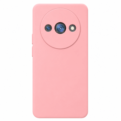 Funda de Silicona con Protección de Cámara – Antigolpes y Tacto Suave para Xiaomi Redmi A3 - Rosa