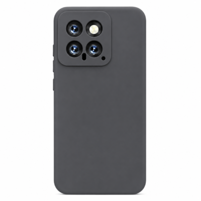 Funda de Silicona con Protección de Cámara – Antigolpes y Tacto Suave para Xiaomi Mi 14 - Negro