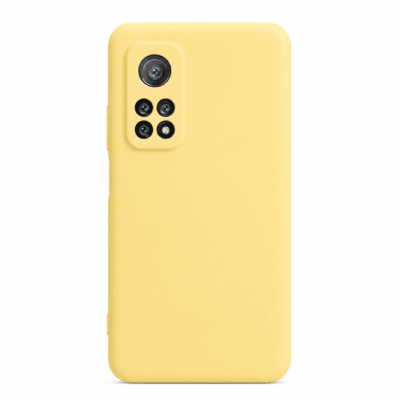 Funda de Silicona con Protección de Cámara – Antigolpes y Tacto Suave para Xiaomi Mi 10T - Amarillo
