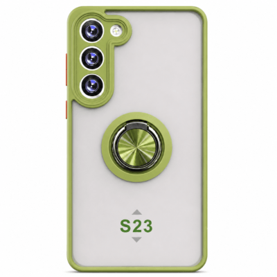 Funda con Anillo Integrado para Samsung S23 - Verde
