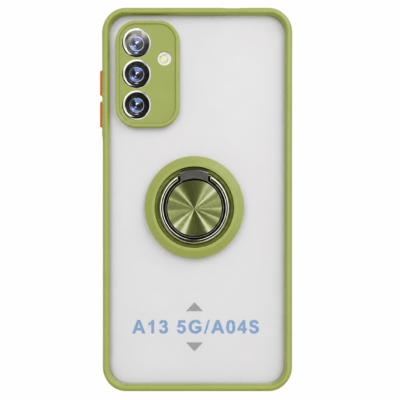 Funda con Anillo Integrado para Samsung A13 - Verde