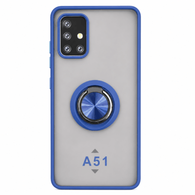 Funda con Anillo Integrado para Samsung A51 - Azul