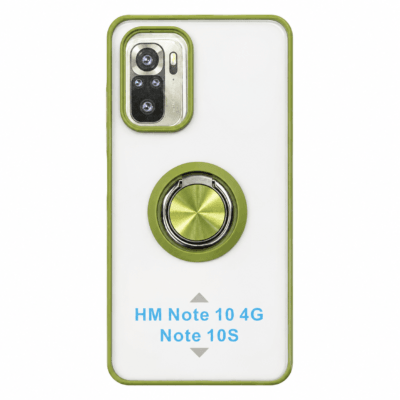 Funda con Anillo Integrado para Xiaomi Redmi Note 10S - Verde