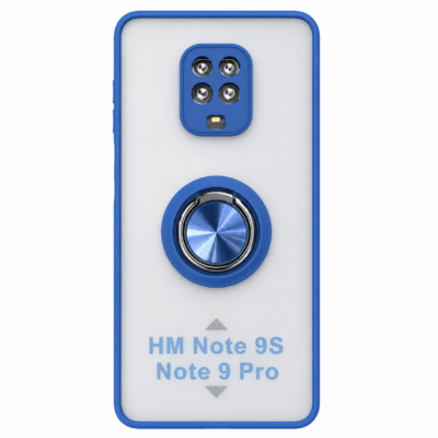 Funda con Anillo Integrado para Xiaomi Redmi Note 9 PRO - Azul