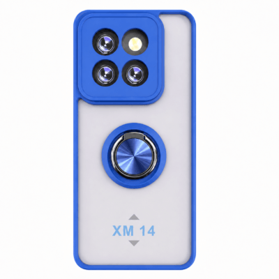 Funda con Anillo Integrado para Xiaomi MI 14 - Azul