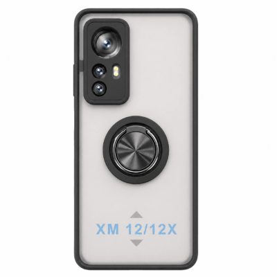 Funda con Anillo Integrado para Xiaomi MI 12 - Negro