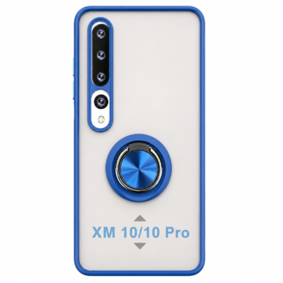 Funda con Anillo Integrado para Xiaomi MI 10 - Azul