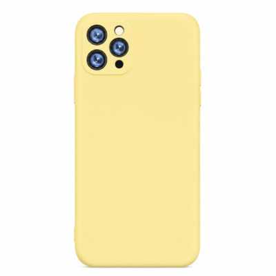 Funda de Silicona con Protección de Cámara – Antigolpes y Tacto Suave para IPHONE 11 Pro - Amarillo