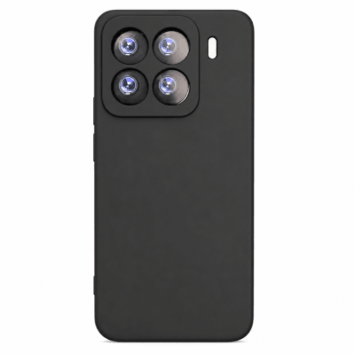 Funda de Silicona con Protección de Cámara – Antigolpes y Tacto Suave para Xiaomi Mi 15 - Negro