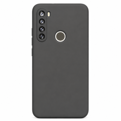 Funda de Silicona con Protección de Cámara – Antigolpes y Tacto Suave para Xiaomi Redmi Note 8 - Negro