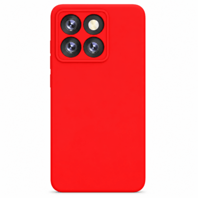 Funda de Silicona con Protección de Cámara – Antigolpes y Tacto Suave para Xiaomi Mi 14T - Rojo