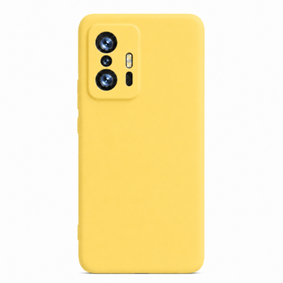 Funda de Silicona con Protección de Cámara – Antigolpes y Tacto Suave para Xiaomi Mi 11T Pro - Amarillo