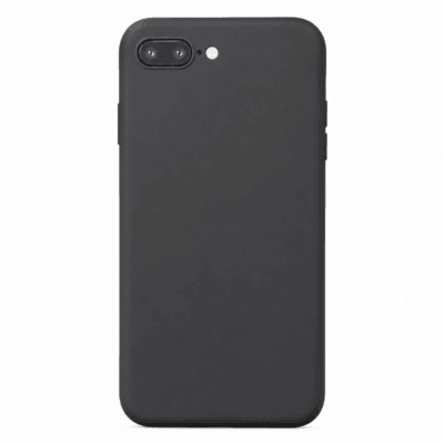 Funda de Silicona con Protección de Cámara – Antigolpes y Tacto Suave para IPHONE 7 Plus - Negro
