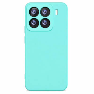 Funda de Silicona con Protección de Cámara – Antigolpes y Tacto Suave para Xiaomi Mi 15 - Turquesa