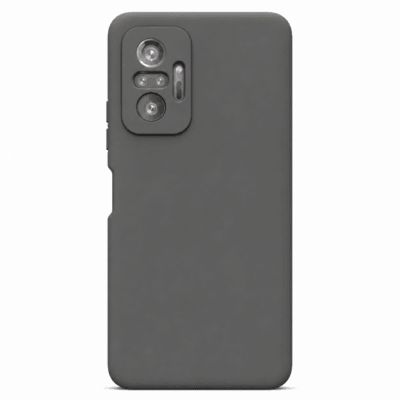 Funda de Silicona con Protección de Cámara – Antigolpes y Tacto Suave para Xiaomi Redmi Note 10 Pro - Negro