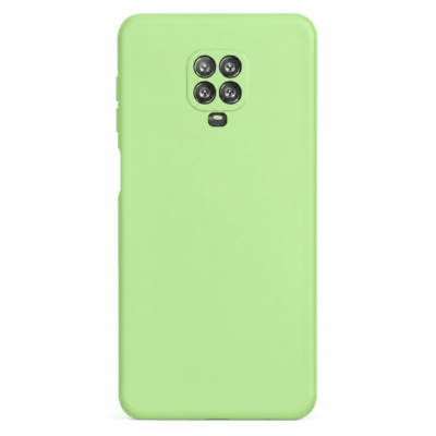 Funda de Silicona con Protección de Cámara – Antigolpes y Tacto Suave para Xiaomi Redmi Note 9 Pro - Verde