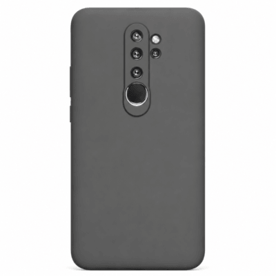 Funda de Silicona con Protección de Cámara – Antigolpes y Tacto Suave para Xiaomi Redmi Note 8 Pro - Negro