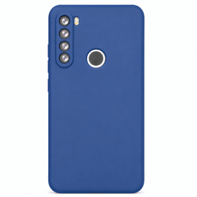Funda de Silicona con Protección de Cámara – Antigolpes y Tacto Suave para Xiaomi Redmi Note 8 - Azul