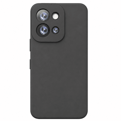 Funda de Silicona con Protección de Cámara – Antigolpes y Tacto Suave para Xiaomi Redmi 15C - Negro