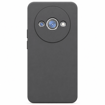 Funda de Silicona con Protección de Cámara – Antigolpes y Tacto Suave para Xiaomi Redmi A3 - Negro