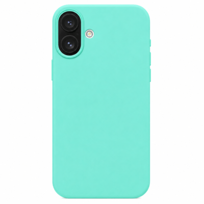 Funda de Silicona con Protección de Cámara – Antigolpes y Tacto Suave para IPHONE 16 - Turquesa